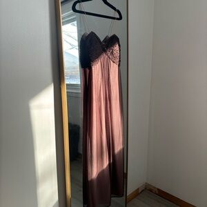 JS Boutique Pink and Black Maxi Dress